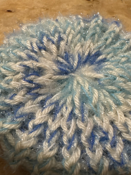 Light blue swirl Scrubby