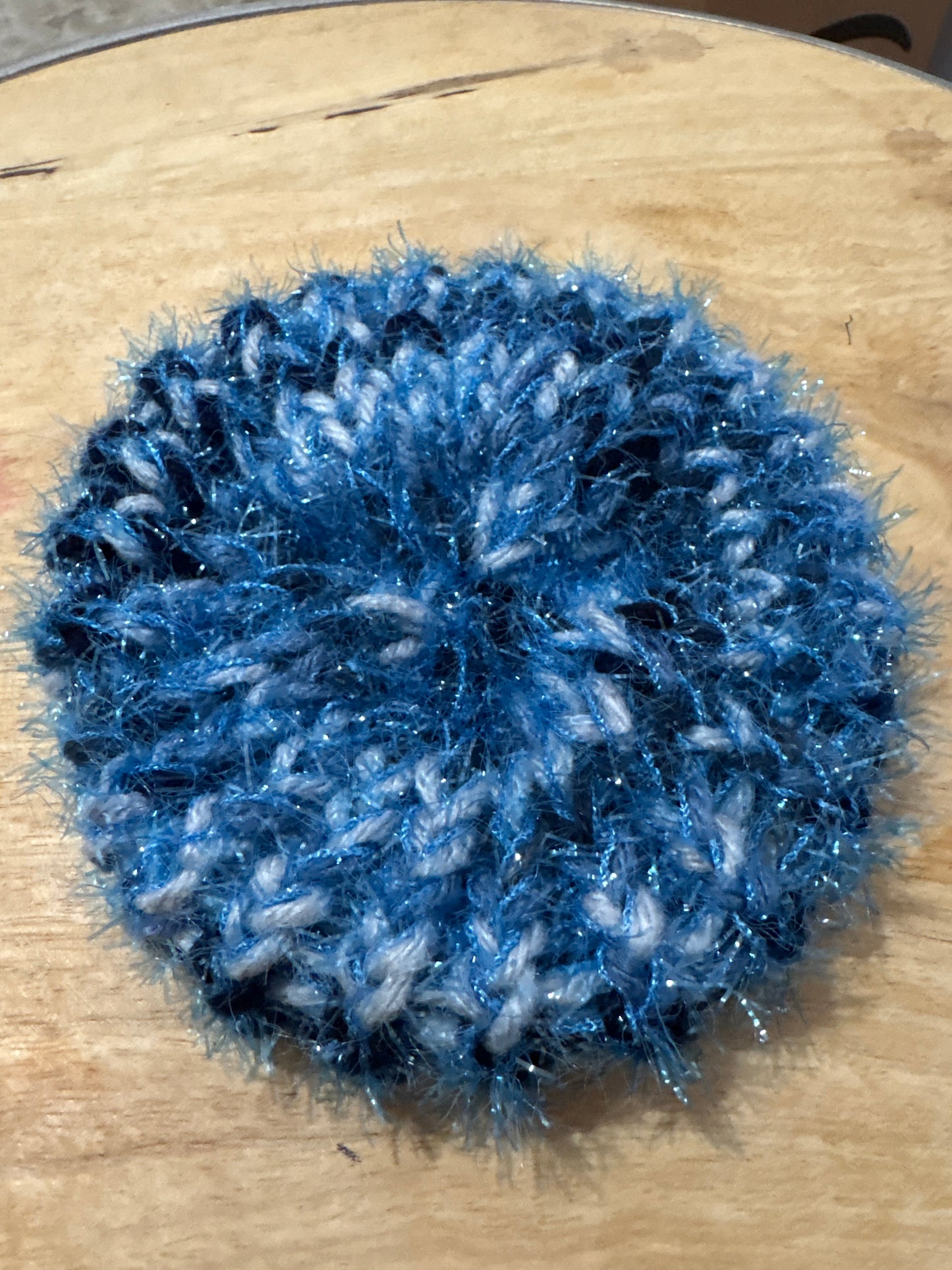 Dark blue swirl Scrubby