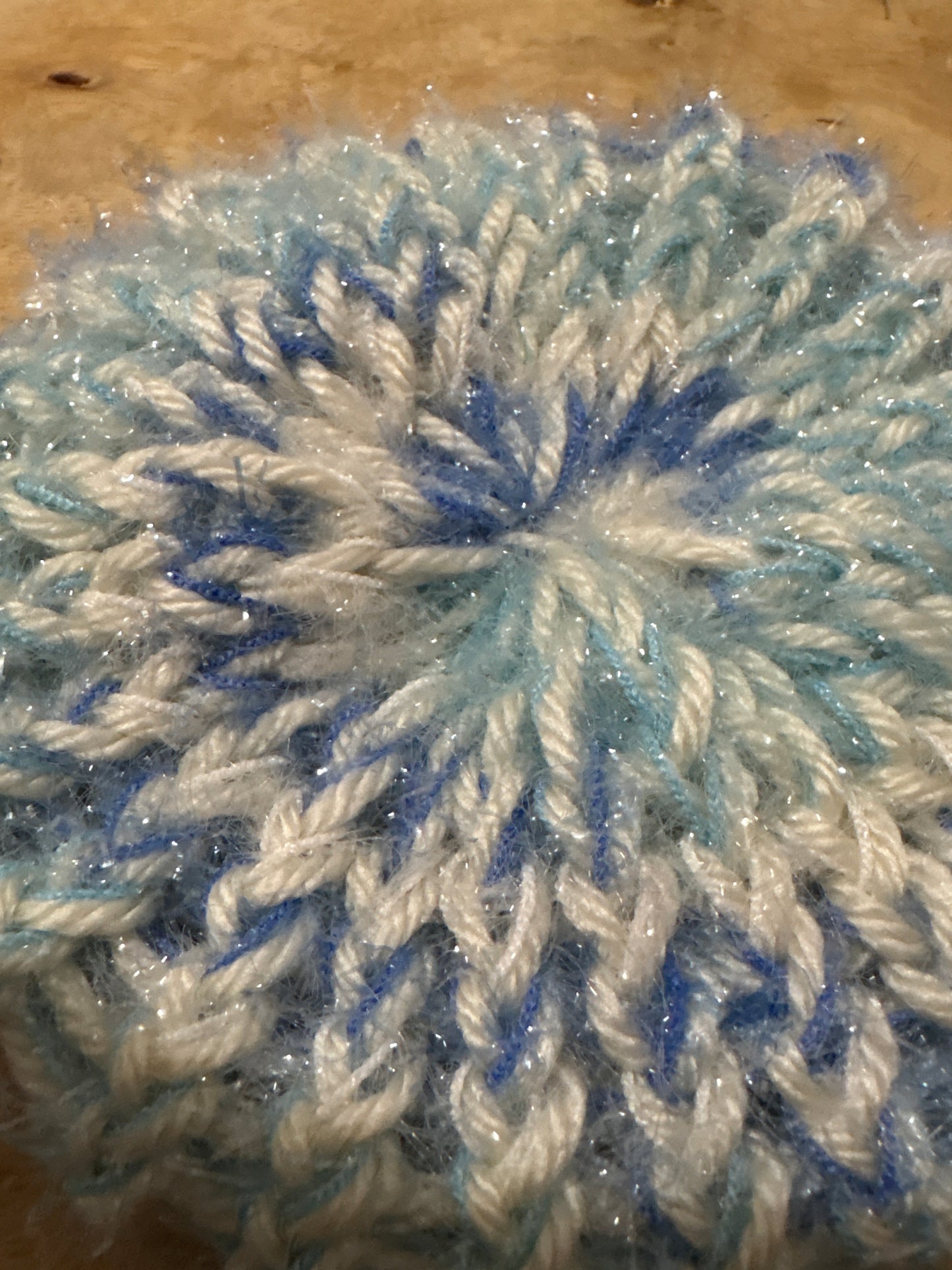Light blue swirl Scrubby