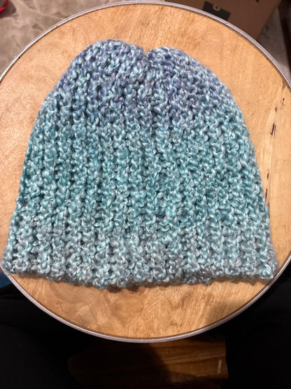 Large Blue ombré adult hat