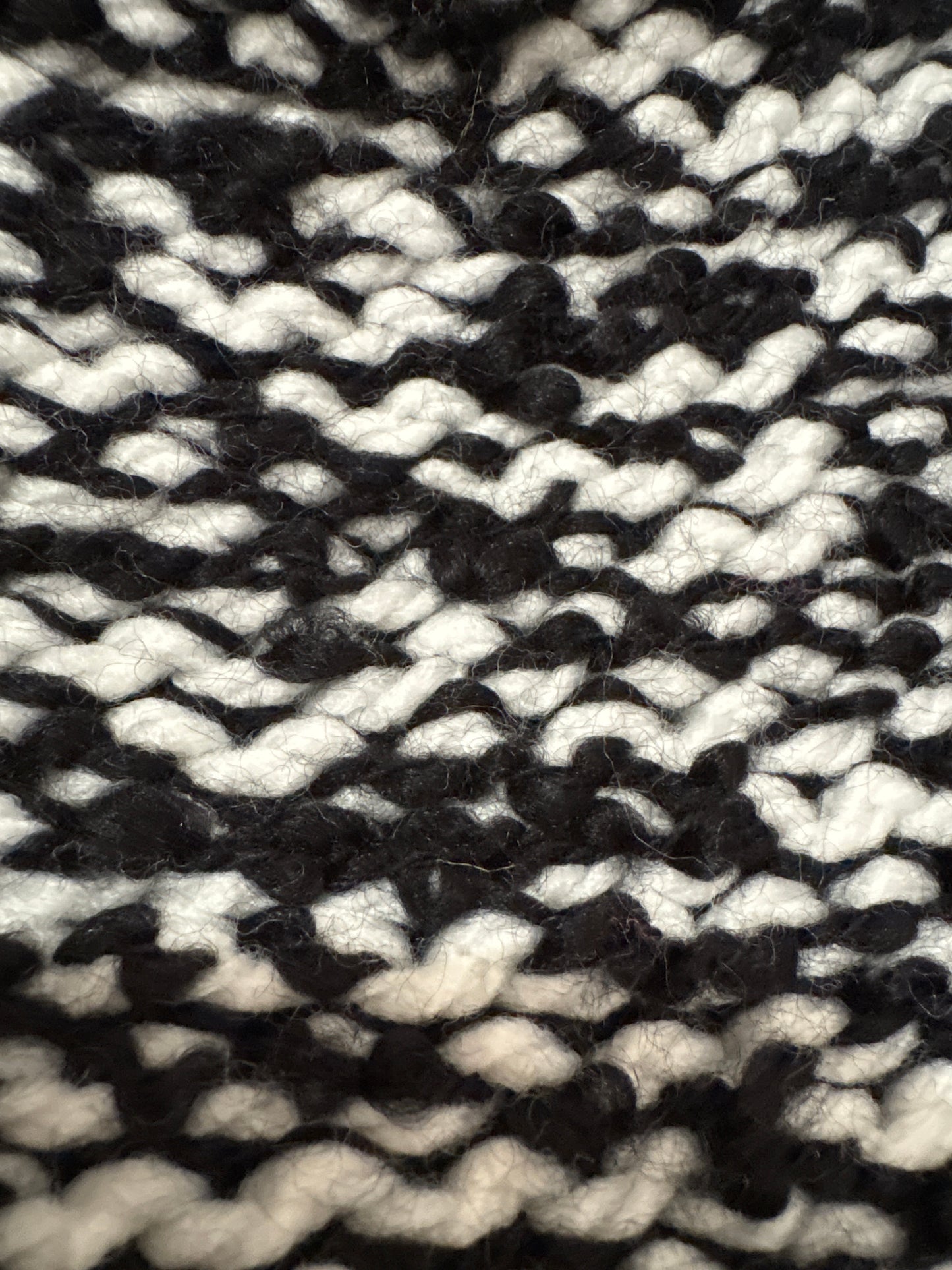 Black and white baby hat