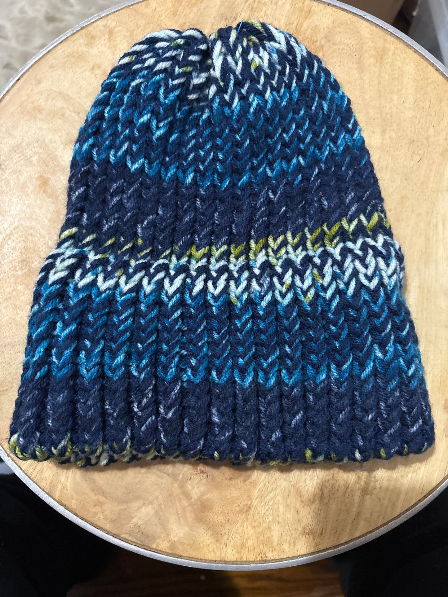 Ocean and black adult hat