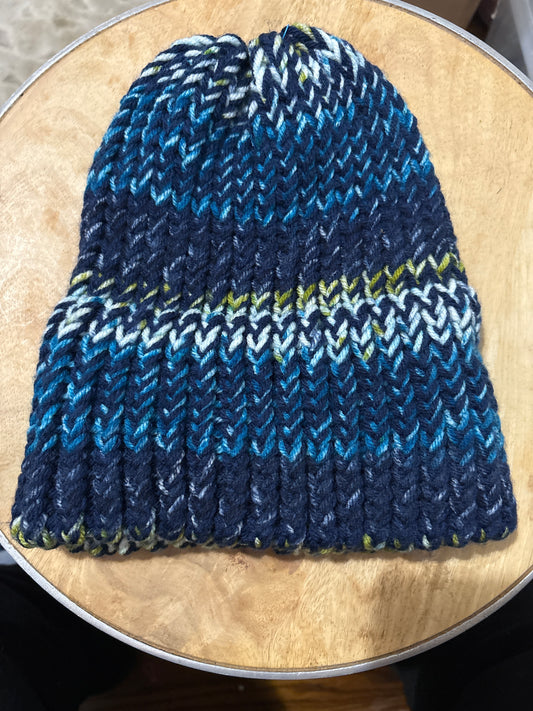 Ocean and black adult hat