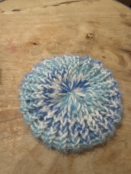 Light blue swirl Scrubby