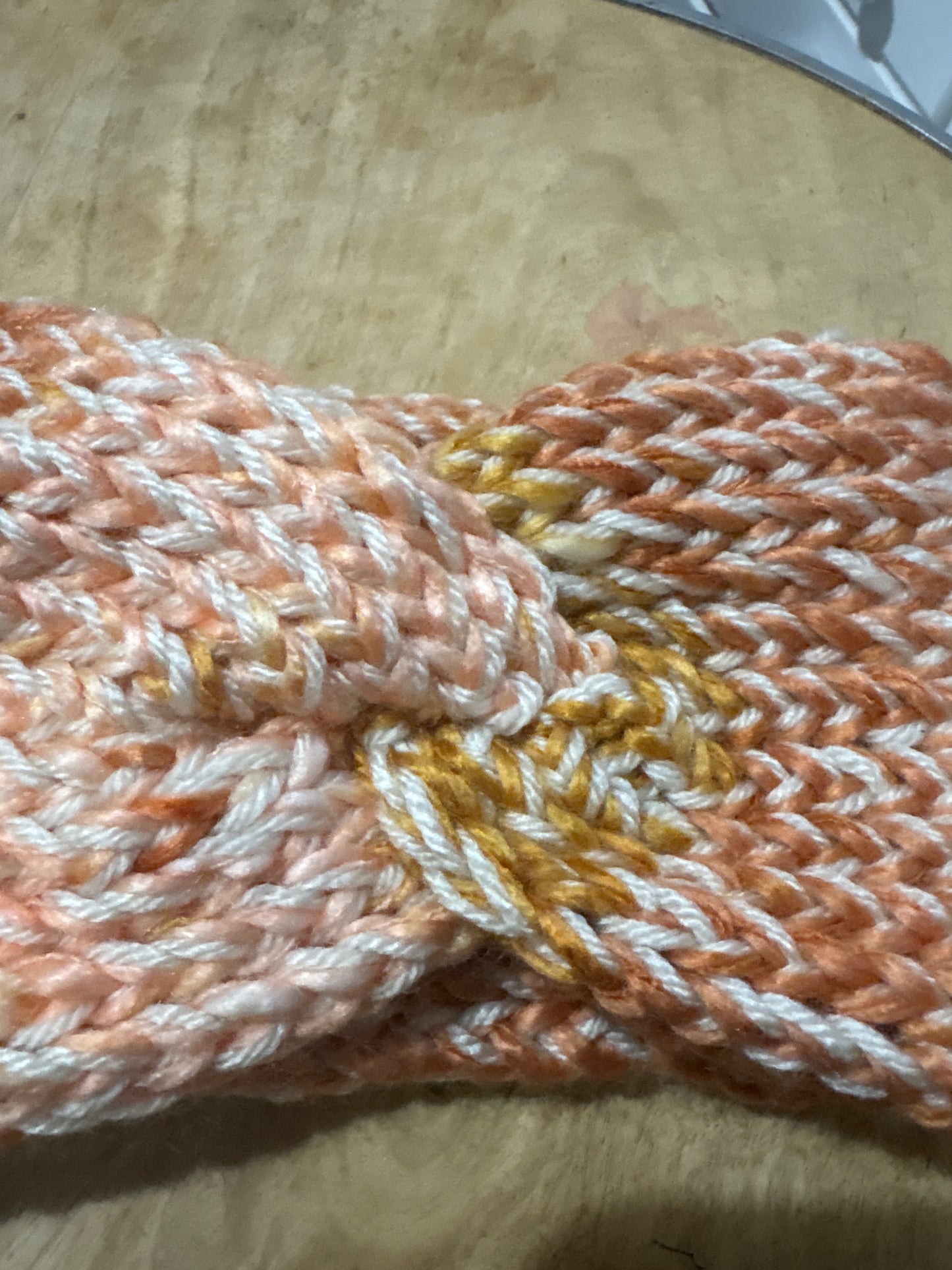 Orange ombré  Adult Twisted Headband