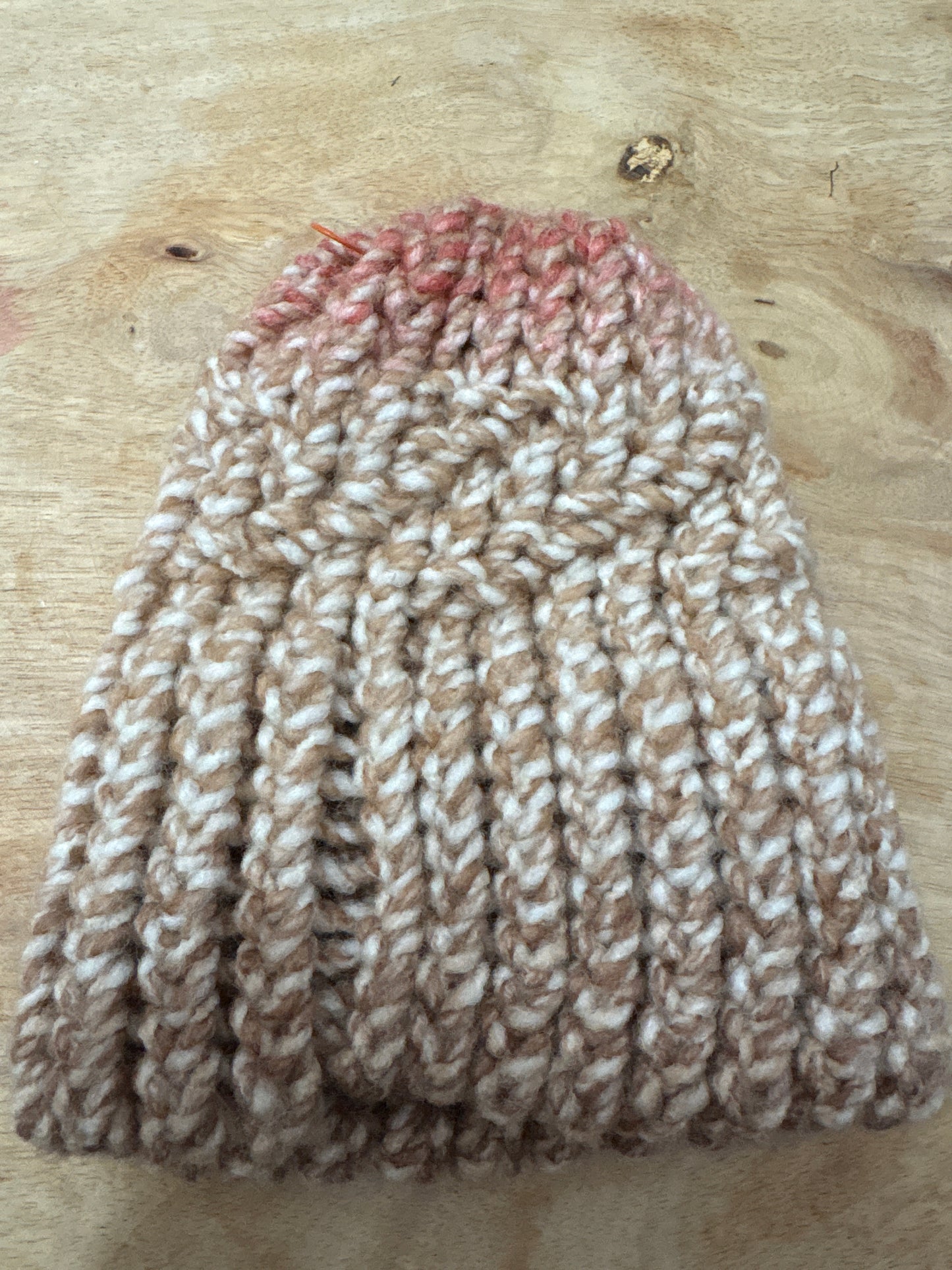 Sunset wave baby hat