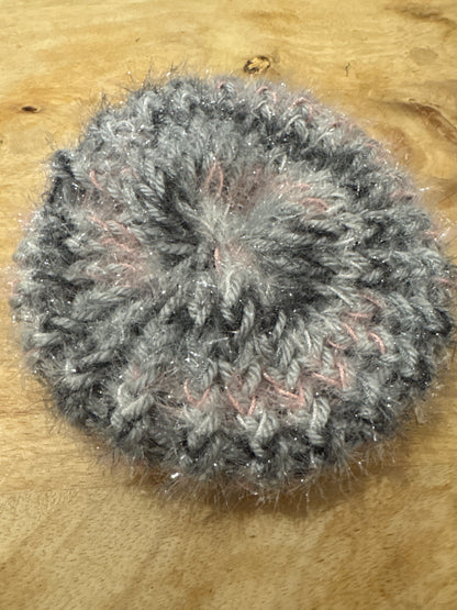 Gray, pink and Black Scrubby