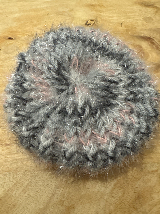 Gray, pink and Black Scrubby