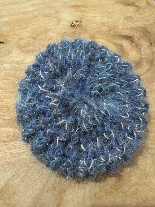Blue swirl Gray Scruuby