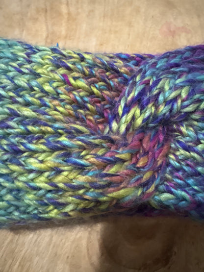 Vivid Rainbow Adult Twist Headband