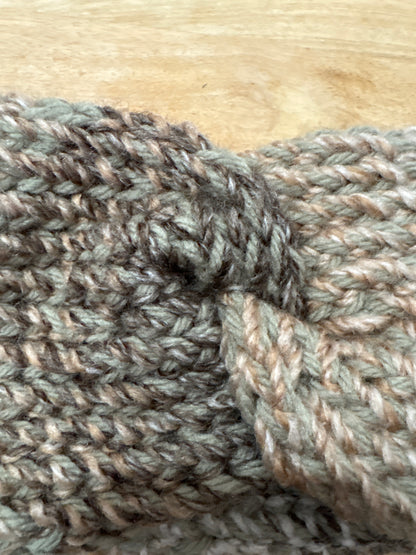 Muted green ombre Adult Twist Headband