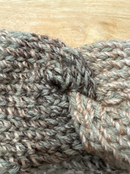 Muted green ombre Adult Twist Headband