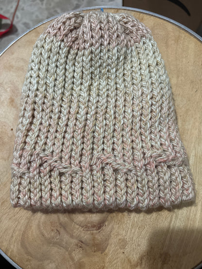 Pink and beige Wave Adult Hat